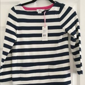 NWT Vineyard Vines Navy and White Striped top